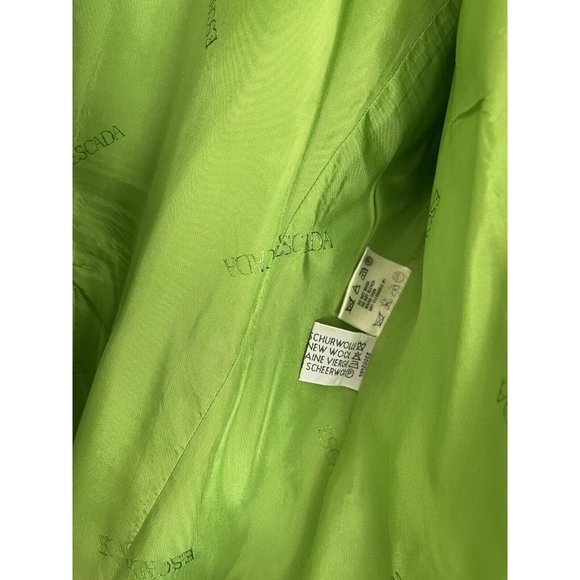 Escada Apple Green Gold  Button Jacket - Sz 40  8/10 Professionally Cleaned - Picture 10 of 15